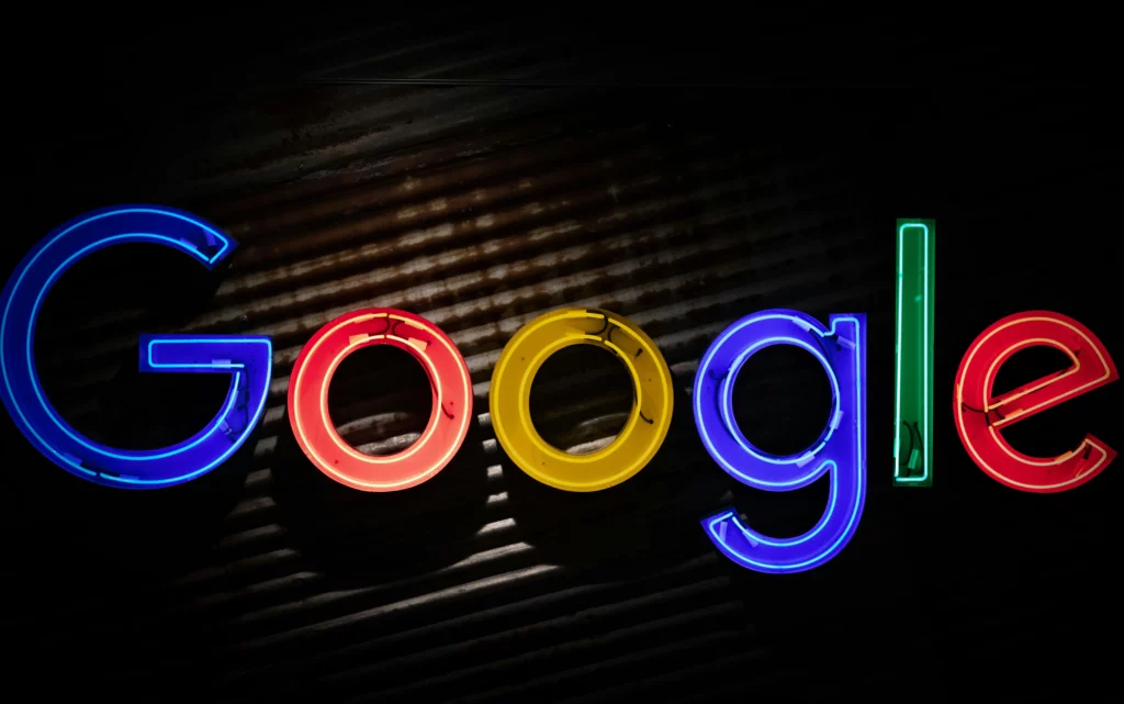 Neon Schriftzug - Google
